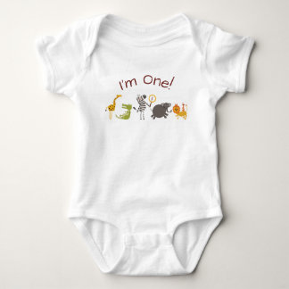 Safari Jungle Animal Birthday Outfit Romper