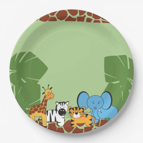 Safari Jungle Animal Theme Party Paper Plates