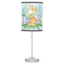 Safari Jungle Animals Baby Boys Nursery Lamp