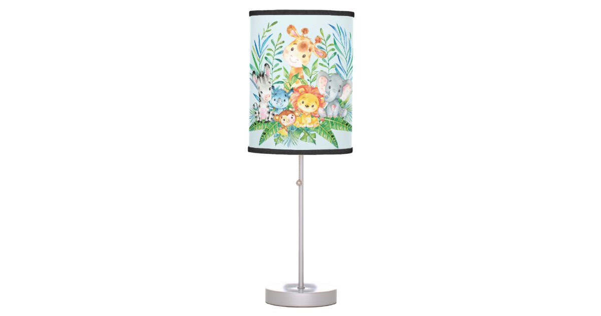 Safari Jungle Animals Baby Boys Nursery Lamp Zazzle