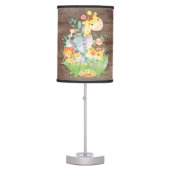 Safari Jungle Animals Baby Girl | Boy Nursery Lamp (Front)