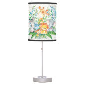 Safari Jungle Animals Baby Girl | Boy Nursery Lamp (Front)