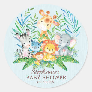 Safari Baby Shower Stickers - 1,000 Results