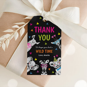 Safari Jungle Animals Birthday Gift Tags