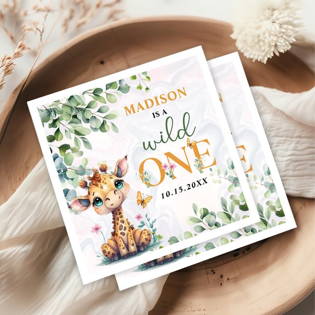 Safari Jungle Animals Birthday Napkins (Creator Uploaded)