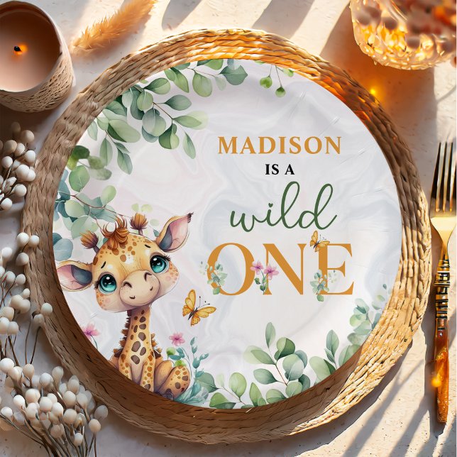 Safari Jungle Animals Birthday Paper Plates (Creator Uploaded)