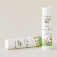 Safari Jungle Animals Cute Baby Shower Neutral Lip Balm