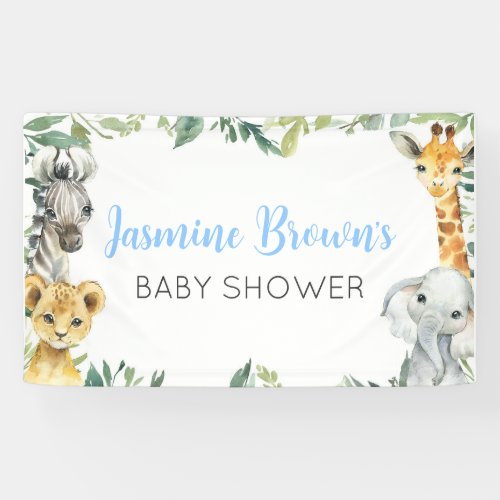 Safari  Jungle animals digital backdrop banner Banner