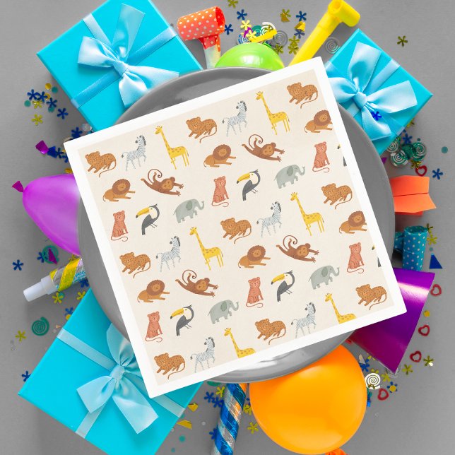 Safari Jungle Animals Napkins (Creator Uploaded)