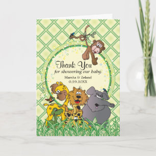 Safari Jungle Baby Animals - Thank You
