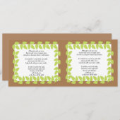 Safari Jungle Baby Baby Shower POEM (Front/Back)