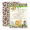 Safari Jungle Baby Boy Shower Invitation