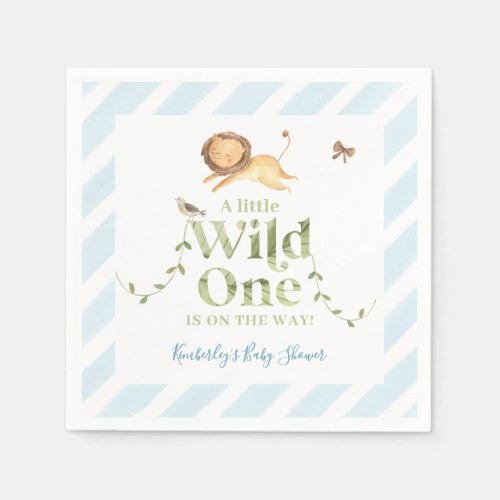 Safari Jungle Baby Shower for Baby Girl or Boy Nap Napkins