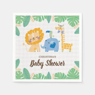 Safari Jungle Baby Shower Napkin