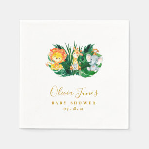 Safari Jungle Baby Shower Napkins