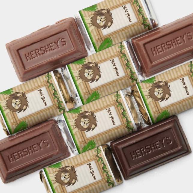 Safari Jungle Birthday Party Candy Bar Wrapper Hershey's Miniatures (Assorted)