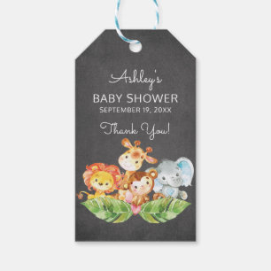 Safari Jungle Boys Baby Shower Favor Gift Tag