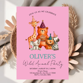 Safari Jungle Celebration for Any Occasion Invitation