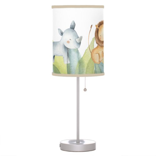 Safari Jungle Cute Nursery Decor Baby Boy Table Lamp