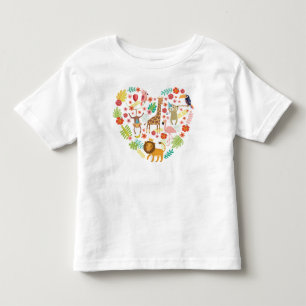 Safari Jungle, Cute Safari Heart,  Toddler T-shirt