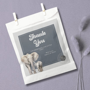 Safari Jungle Elephant Baby Shower Favor Bags