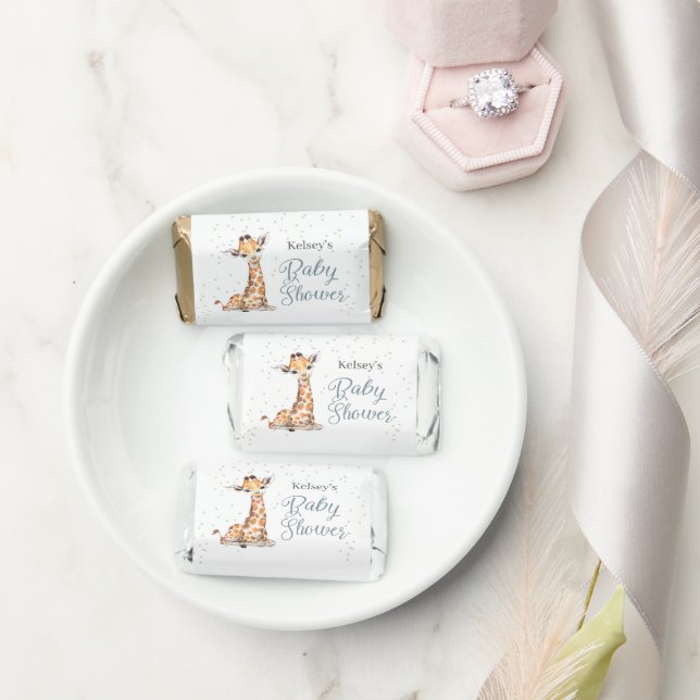 Safari Jungle Giraffe Baby Shower Hershey's Miniatures (Wedding)