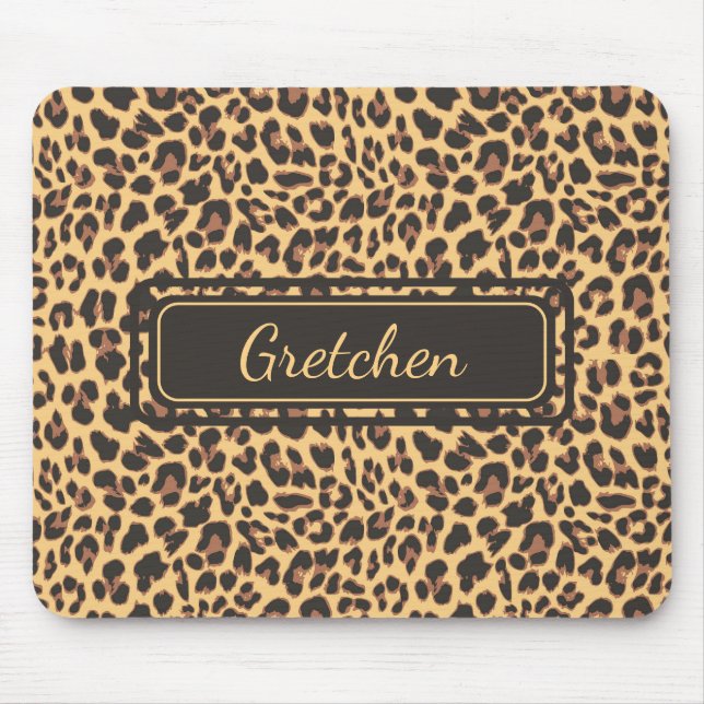 Safari Jungle Print Cheetah Mousepad (Front)