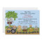 Safari Jungle Train Birthday Invitation