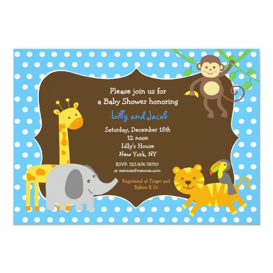 Baby Shower Zoo Invitations 8