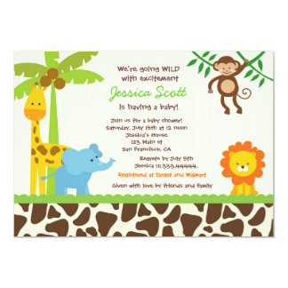 jungle invitation template