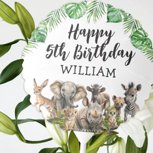 Safari Kids Happy Birthday Balloon