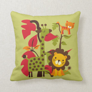 Safari Life Throw Pillow