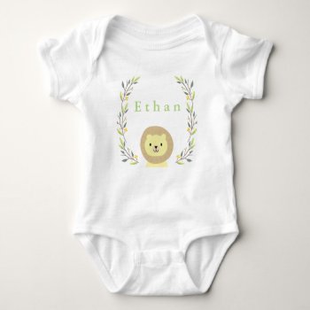 Safari Lion Baby Onsie Baby Bodysuit by OS_Designs at Zazzle