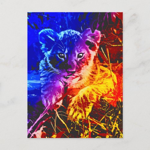 Safari Lion Cub Dream   Postcard
