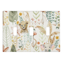 Safari Little Lion King Jungle Boy Baby Nursery Light Switch Cover