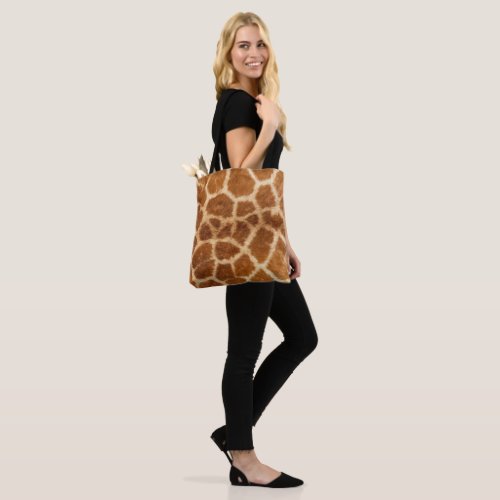 Safari Lovers Giraffe Print Tote Bag