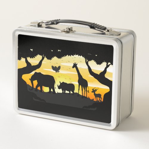 Safari Metal Lunch Box