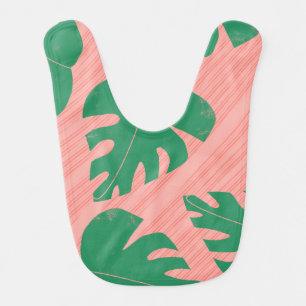 Safari Monstera Scribble Fun Baby Bib