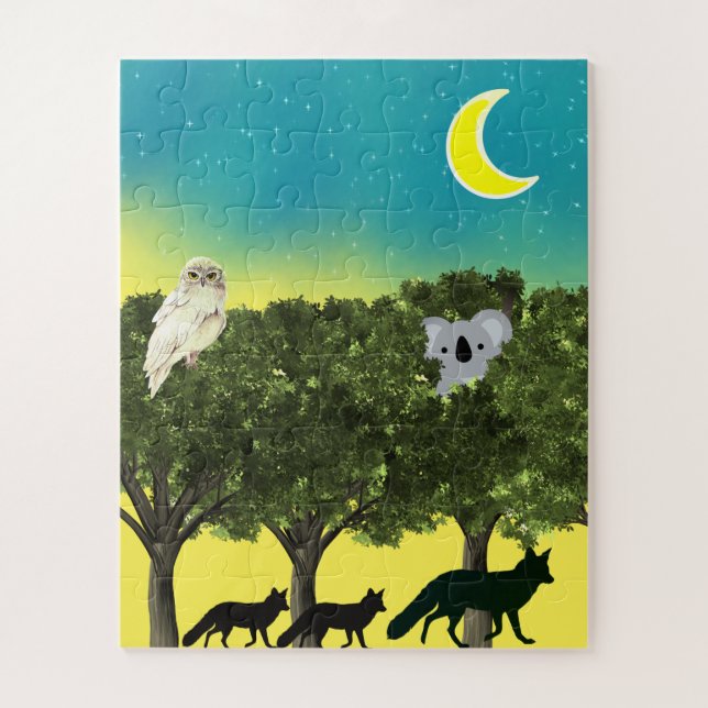 Safari Night Jigsaw Puzzle (Vertical)