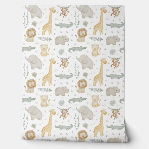 Safari Nursery Wallpaper | Jungle Animal Wallpaper
