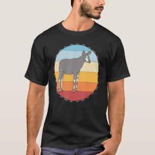 Safari Okapi Zoo Animal Retro Africa Okapi T-Shirt