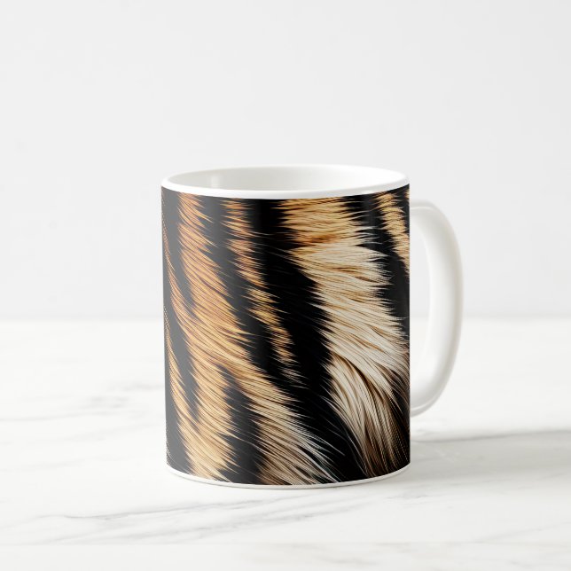 Safari Orange Black Tiger Coffee Mug (Front Right)