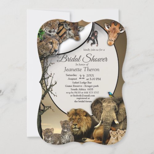 Safari Outdoor Bridal Shower Invitation