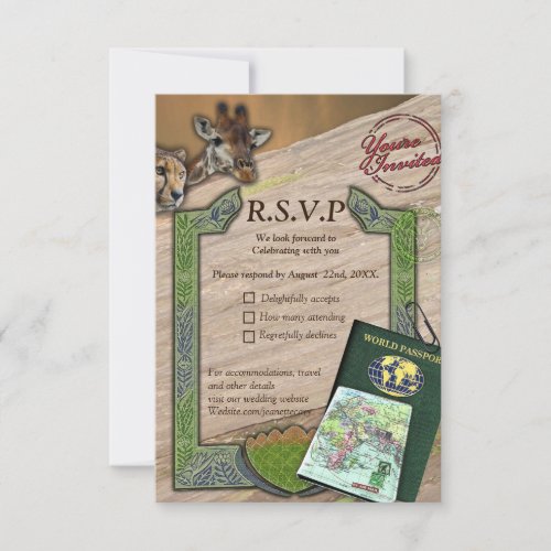 Safari Outdoor RSVP Card