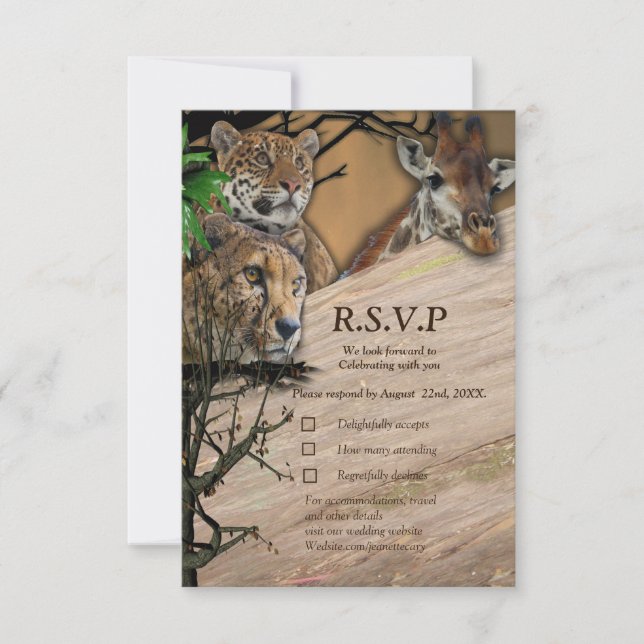 Safari Outdoor RSVP Card (Front)