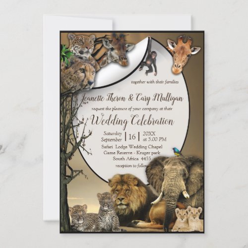 Safari Outdoor Wedding Invitation