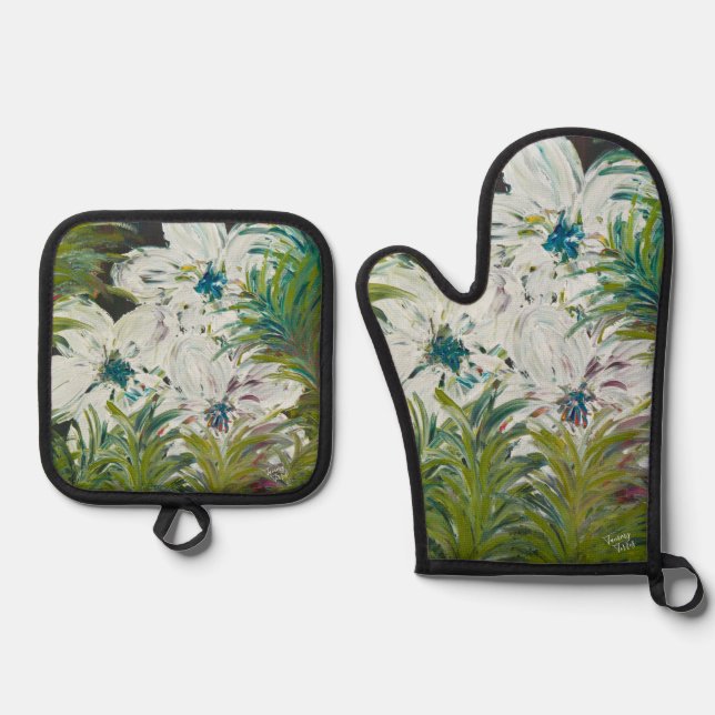 Safari Oven Mitt & Pot Holder Set (Front)