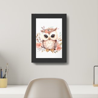 Safari owl Animal Print -Woodland Prints decor