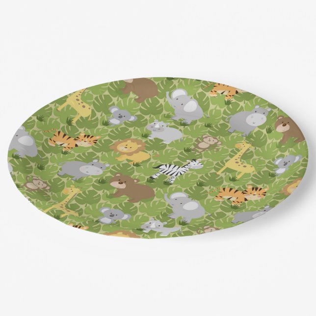 Safari Paper Plates (Angled)
