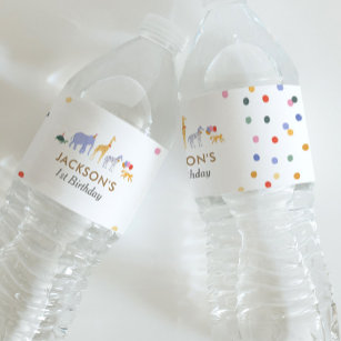 Personalised Elephant Water Bottle, Safari Drinks Bottle, Kids